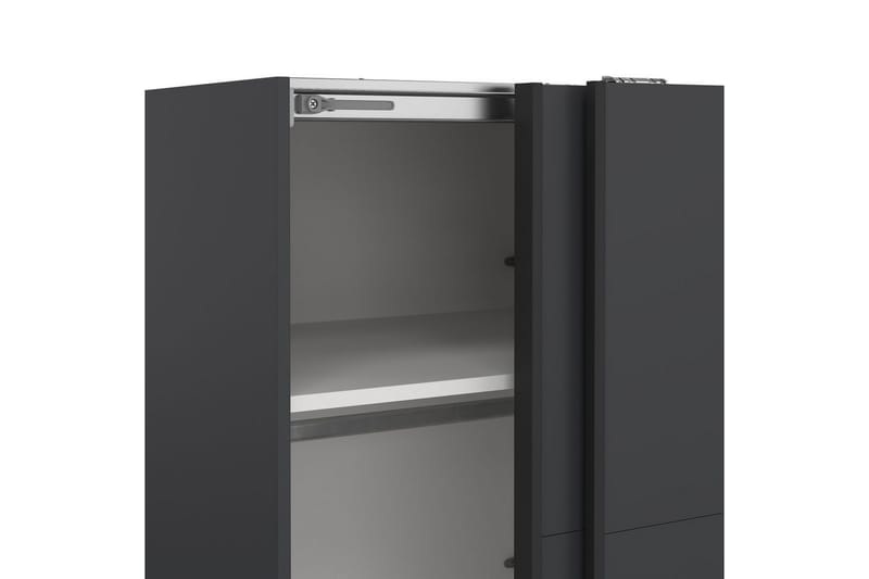 Elvos Garderob 139x220 cm - Svart - Förvaring - Klädförvaring - Garderob & garderobssystem