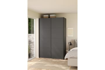 Elvos Garderob 139x220 cm - Svart - Förvaring - Klädförvaring - Garderob & garderobssystem