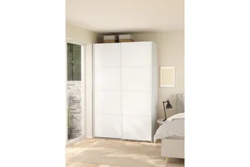 Elvos Garderob 139x220 cm - Vit - Förvaring - Klädförvaring - Garderob & garderobssystem