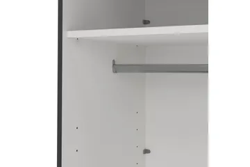 Elvos Garderob 179x220 cm - Grå - Förvaring - Klädförvaring - Garderob & garderobssystem