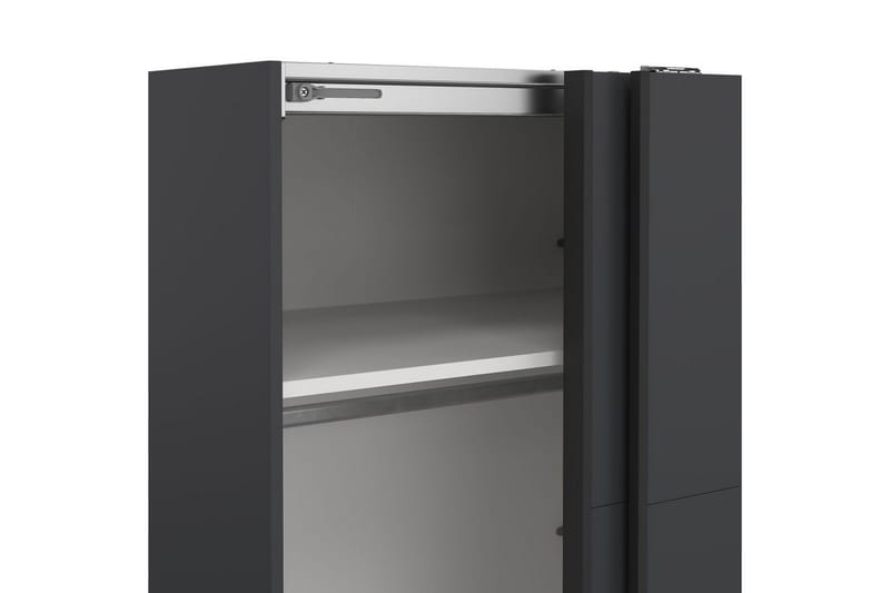 Elvos Garderob 179x220 cm - Grå - Förvaring - Klädförvaring - Garderob & garderobssystem