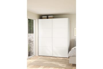 Elvos Garderob 179x220 cm - Vit - Förvaring - Klädförvaring - Garderob & garderobssystem