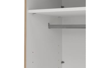 Elvos Garderob med Spegel 139x220 cm - Natur - Förvaring - Klädförvaring - Garderob & garderobssystem