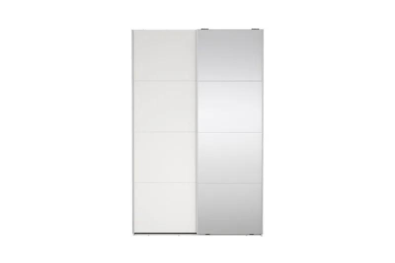Elvos Garderob med Spegel 139x220 cm - Vit - Förvaring - Klädförvaring - Garderob & garderobssystem