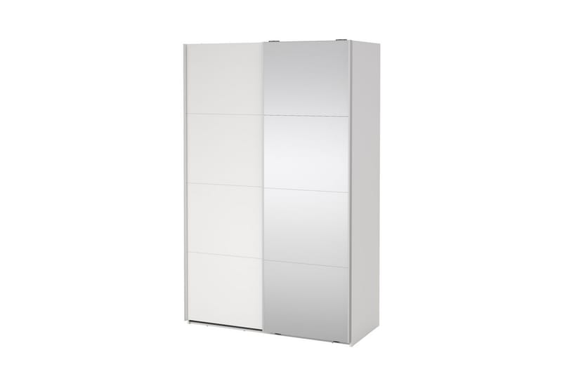 Elvos Garderob med Spegel 139x220 cm - Vit - Förvaring - Klädförvaring - Garderob & garderobssystem