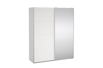 Elvos Garderob med Spegel 179x220 cm - Vit - Förvaring - Klädförvaring - Garderob & garderobssystem