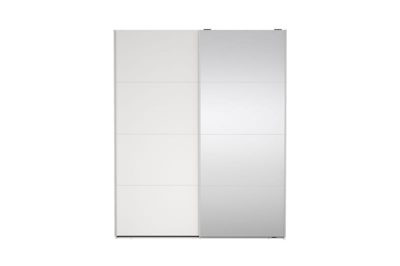 Elvos Garderob med Spegel 179x220 cm - Vit - Förvaring - Klädförvaring - Garderob & garderobssystem