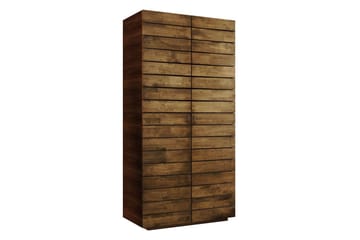 Elvric Garderob 90x187 cm - Brun - Förvaring - Klädförvaring - Garderob & garderobssystem