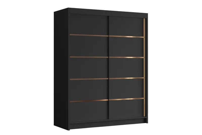 Emet Garderob 150x200 cm, Svart