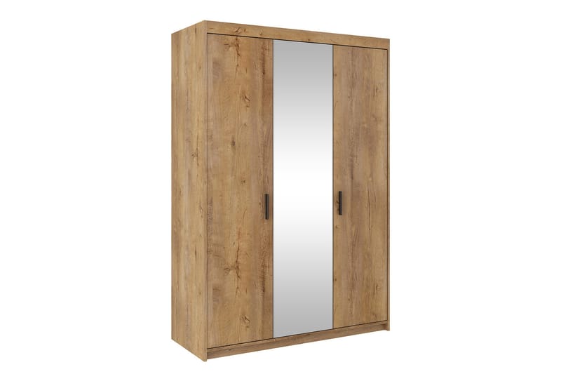 Enzenauer Garderob med Spegel 133 cm LED-belysning - Trä/natur - Förvaring - Klädförvaring - Garderob & garderobssystem