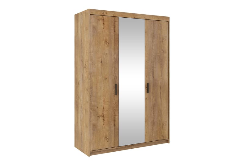 Enzenauer Garderob med Spegel 133 cm LED-belysning - Trä/natur - Förvaring - Klädförvaring - Garderob & garderobssystem