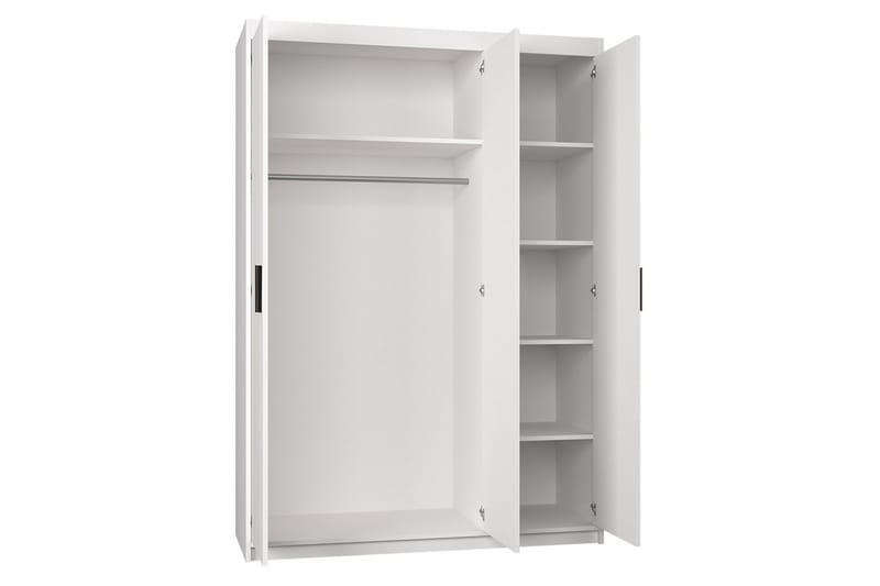 Enzenauer Garderob med Spegel 133 cm - Vit - Förvaring - Klädförvaring - Garderob & garderobssystem
