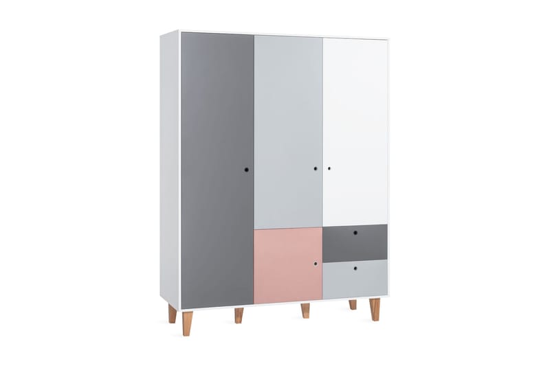 Evolve Garderob Natur/Vit/Grå, VOX