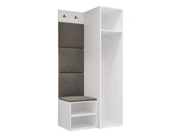 Farosa Hallmöbelset 82x191 cm - Valnöt + Manila 11 - Förvaring - Klädförvaring - Garderob & garderobssystem - Klädskåp & fristående garderob