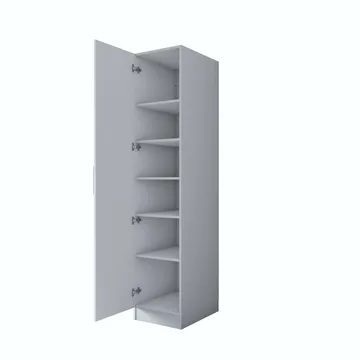 Fenvik Garderob 45x210x57,5 cm - Vit - Förvaring - Klädförvaring - Garderob & garderobssystem - Klädskåp & fristående garderob