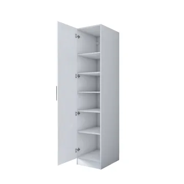 Fenvik Garderob 45x210x57,5 cm - Vit - Förvaring - Klädförvaring - Garderob & garderobssystem - Klädskåp & fristående garderob