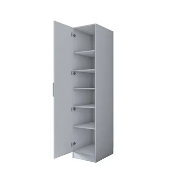 Fenvik Garderob 45x210x57,5 cm - Vit - Förvaring - Klädförvaring - Garderob & garderobssystem - Klädskåp & fristående garderob