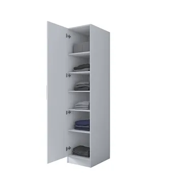 Fenvik Garderob 45x210x57,5 cm - Vit - Förvaring - Klädförvaring - Garderob & garderobssystem - Klädskåp & fristående garderob