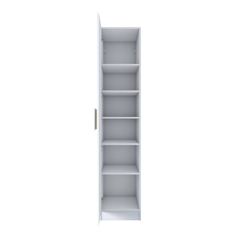 Fenvik Garderob 45x210x57,5 cm - Vit - Förvaring - Klädförvaring - Garderob & garderobssystem - Klädskåp & fristående garderob