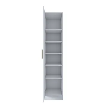 Fenvik Garderob 45x210x57,5 cm - Vit - Förvaring - Klädförvaring - Garderob & garderobssystem - Klädskåp & fristående garderob