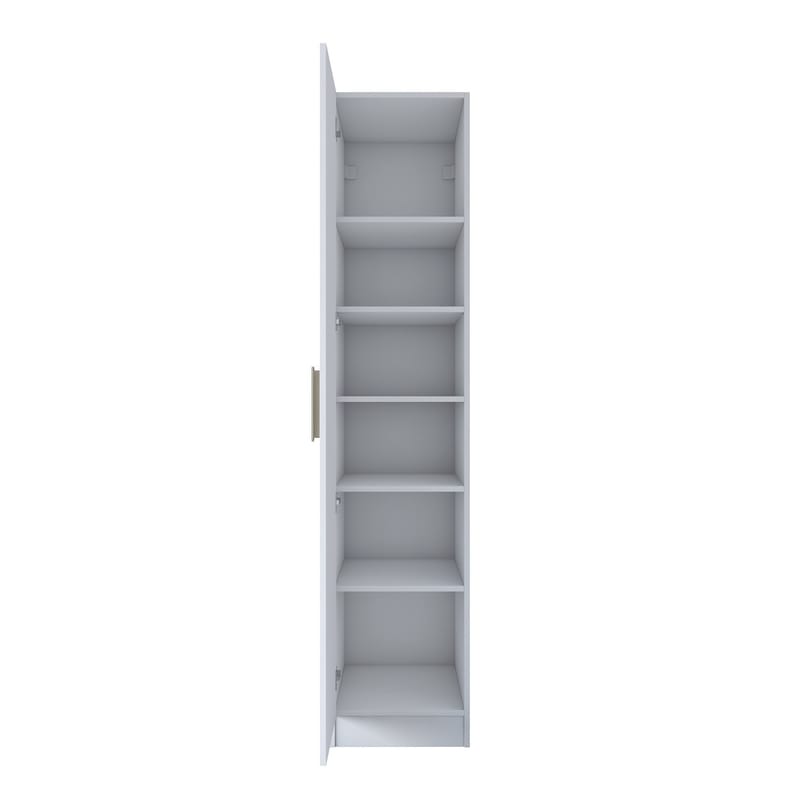 Fenvik Garderob 45x210x57,5 cm - Vit - Förvaring - Klädförvaring - Garderob & garderobssystem - Klädskåp & fristående garderob