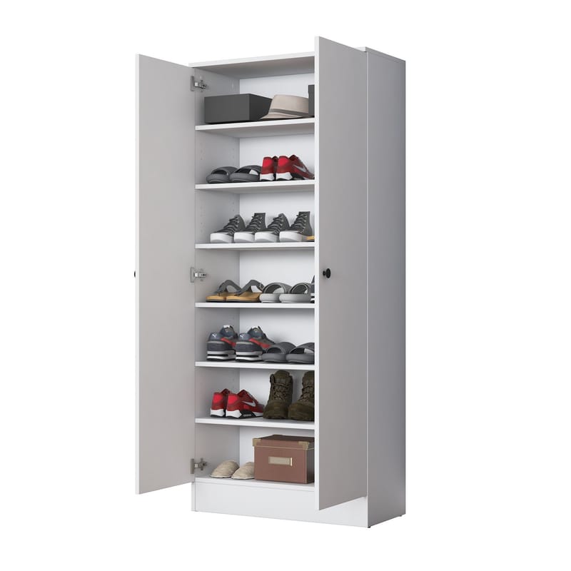 Fenvik Hallställ 80x182,8x37,5 cm - Vit - Förvaring - Klädförvaring - Garderob & garderobssystem - Klädskåp & fristående garderob