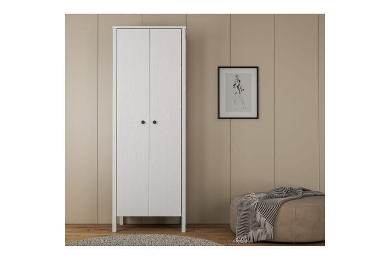 Ferra Garderobsskåp 70x194,8 cm - Natur/Vit - Förvaring - Klädförvaring - Garderob & garderobssystem - Klädskåp & fristående garderob