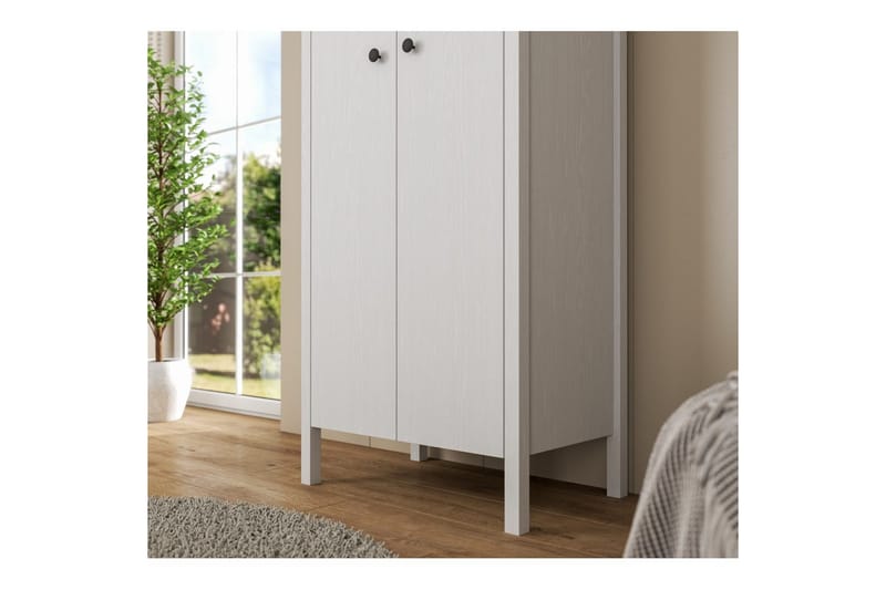 Ferra Garderobsskåp 70x194,8 cm - Natur/Vit - Förvaring - Klädförvaring - Garderob & garderobssystem - Klädskåp & fristående garderob