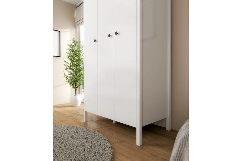 Ferra Garderobsskåp 98x194,8 cm - Natur/Vit - Förvaring - Klädförvaring - Garderob & garderobssystem - Klädskåp & fristående garderob