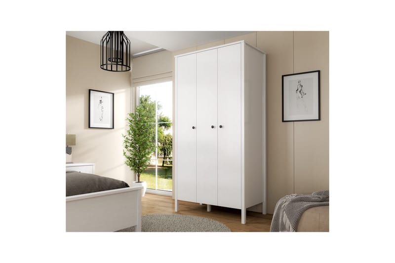 Ferra Garderobsskåp 98x194,8 cm - Natur/Vit - Förvaring - Klädförvaring - Garderob & garderobssystem - Klädskåp & fristående garderob