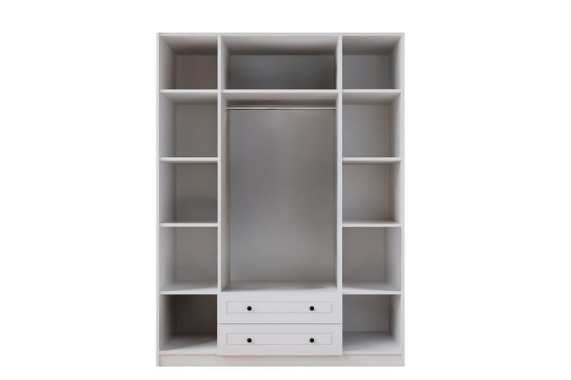 Feyric Garderobsskåp 140x240 cm - Matt Vit - Förvaring - Klädförvaring - Garderob & garderobssystem - Klädskåp & fristående garderob
