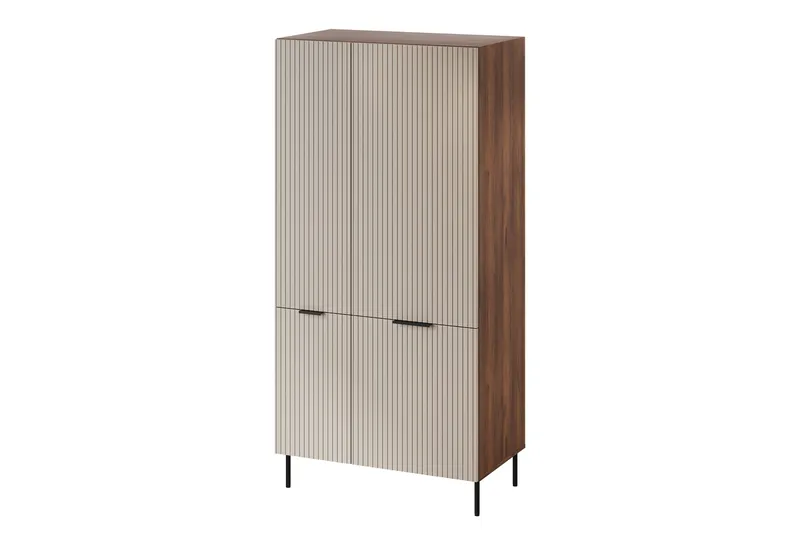 Fiesta Garderob 90x186 cm, Brun/Beige