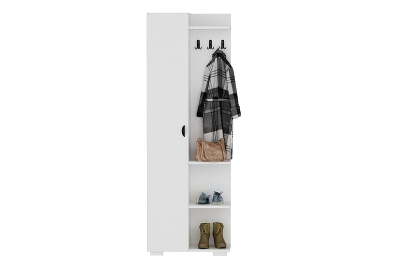 Flexi Garderobdsskåp 59,6x175,8 cm Vit - Hanah Home - Klädskåp & fristående garderob