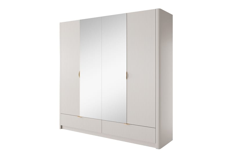 Forba Garderob med Spegel 213x209 cm, Vit