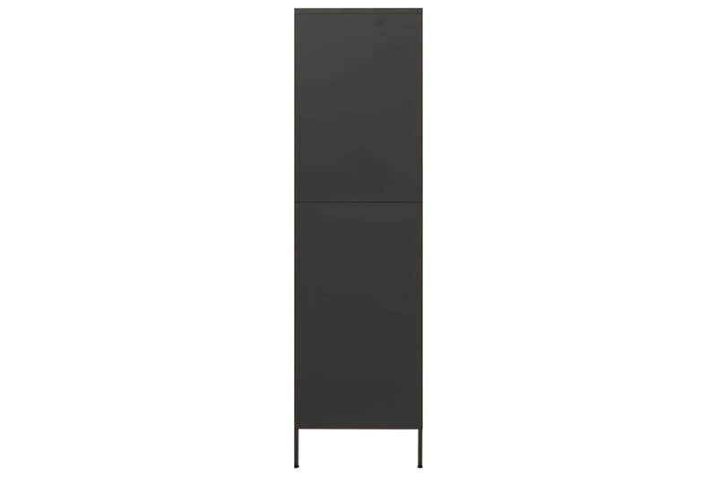 336243 garderob antracit 90x50x180 cm Stål - Grå - Förvaring - Klädförvaring - Garderob & garderobssystem - Klädskåp & fristående garderob