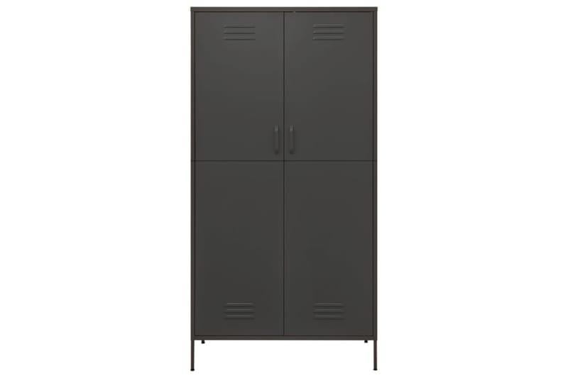 336243 garderob antracit 90x50x180 cm Stål - Grå - Förvaring - Klädförvaring - Garderob & garderobssystem - Klädskåp & fristående garderob