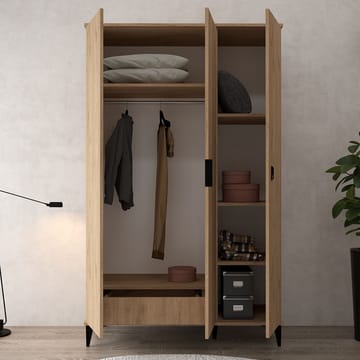 Addeva Garderob 123x200x52 cm - Sapphire Oak - Förvaring - Klädförvaring - Garderob & garderobssystem - Klädskåp & fristående garderob