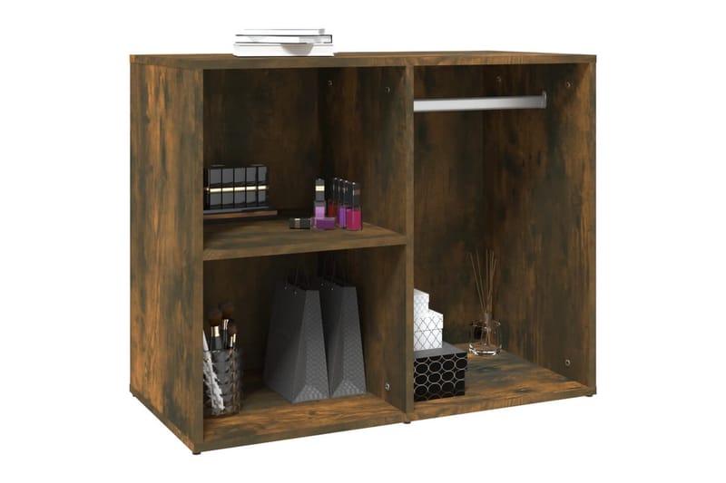 beBasic Klädskåp rökfärgad ek 80x40x65 cm konstruerat trä - Brown - Förvaring - Klädförvaring - Garderob & garderobssystem - Klädskåp & fristående garderob