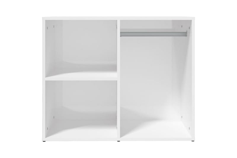 beBasic Klädskåp vit högglans 80x40x65 cm konstruerat trä - White - Förvaring - Klädförvaring - Garderob & garderobssystem - Klädskåp & fristående garderob