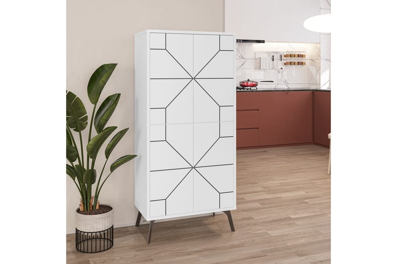 Dune Garderobdsskåp 62,6x136 cm Vit - Hanah Home - Förvaring - Klädförvaring - Garderob & garderobssystem - Klädskåp & fristående garderob