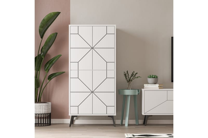 Dune Garderobdsskåp 62,6x136 cm Vit - Hanah Home - Förvaring - Klädförvaring - Garderob & garderobssystem - Klädskåp & fristående garderob