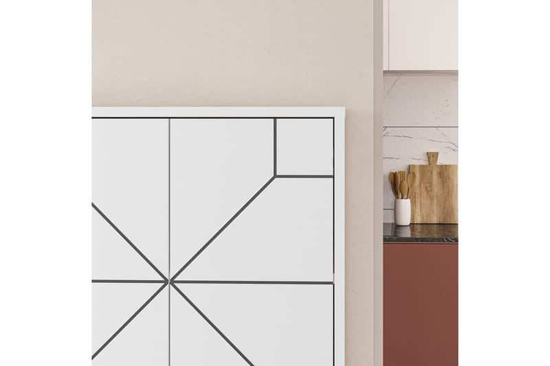 Dune Garderobdsskåp 62,6x136 cm Vit - Hanah Home - Förvaring - Klädförvaring - Garderob & garderobssystem - Klädskåp & fristående garderob