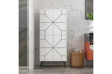Dune Garderobdsskåp 62,6x136 cm Vit - Hanah Home - Förvaring - Klädförvaring - Garderob & garderobssystem - Klädskåp & fristående garderob