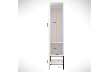 Elesham Garderob 50x42 - Vit - Förvaring - Klädförvaring - Garderob & garderobssystem - Klädskåp & fristående garderob