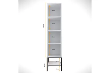 Elesham Garderob 50x42 - Vit - Förvaring - Klädförvaring - Garderob & garderobssystem - Klädskåp & fristående garderob