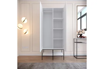 Elesham Garderob 50x84 - Vit - Förvaring - Klädförvaring - Garderob & garderobssystem - Klädskåp & fristående garderob
