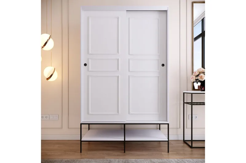 Elesham Garderob 57x120, Vit