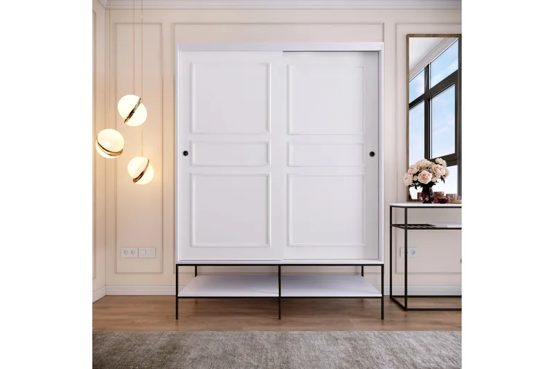 Elesham Garderob 57x150, Vit