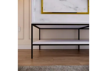 Elesham Garderob 57x150 - Vit/Svart/Guld - Förvaring - Klädförvaring - Garderob & garderobssystem - Klädskåp & fristående garderob