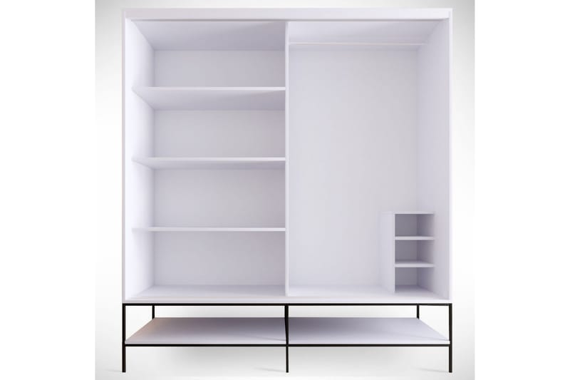 Elesham Garderob 57x190 - Vit - Förvaring - Klädförvaring - Garderob & garderobssystem - Klädskåp & fristående garderob